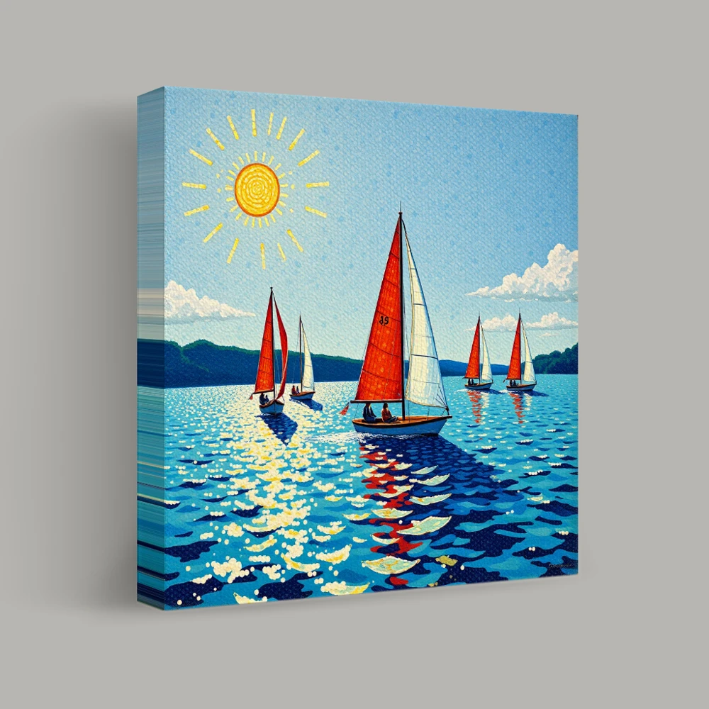 Regatta Beneath the Sun — canvas