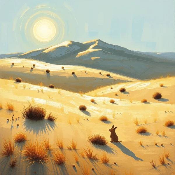 Solitude in the Sunlit Sands