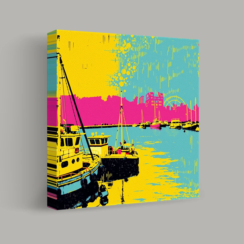 Vivid Harbor Twilight — canvas