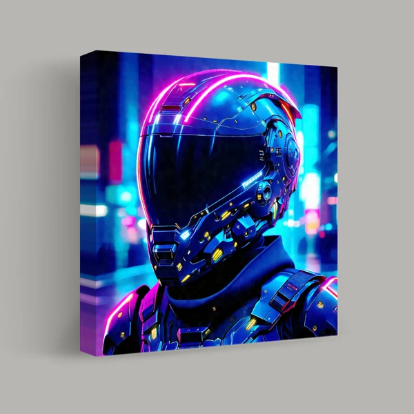 Neon Sentinel in the Cityscape view 1