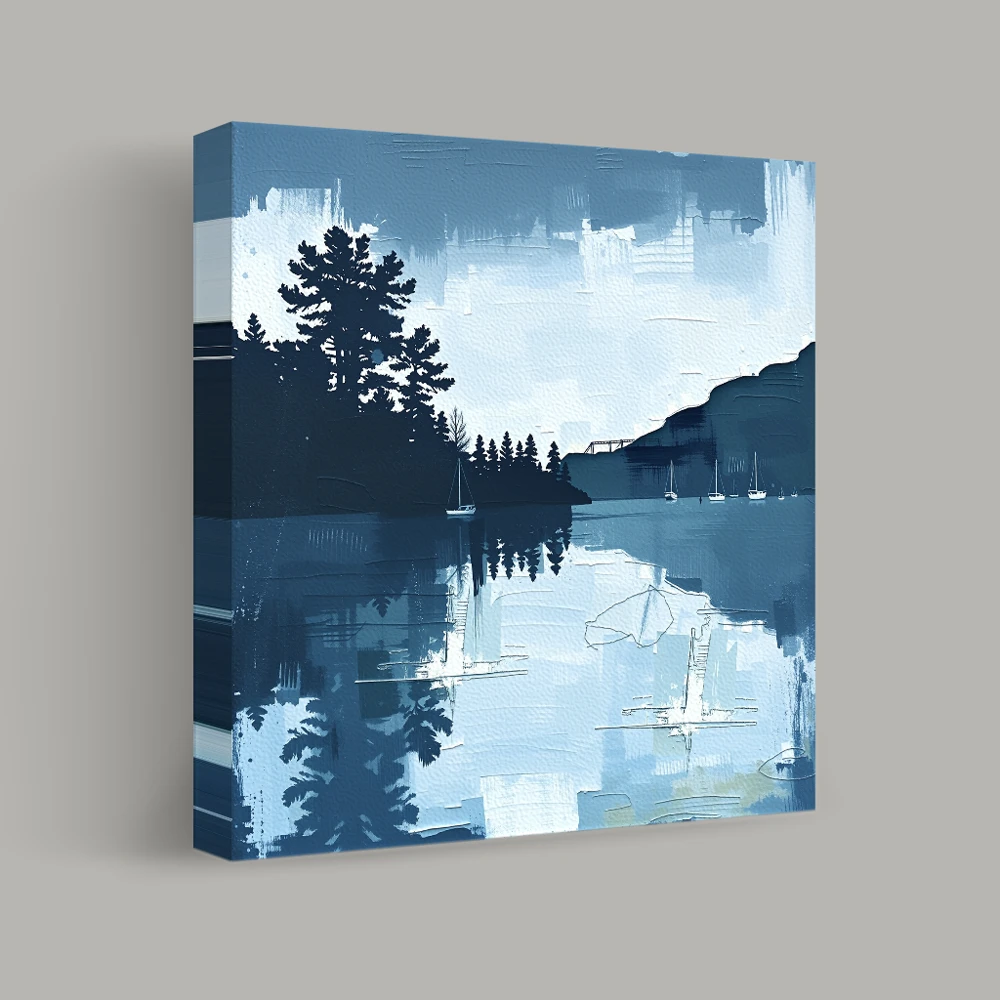 Reflections of a Quiet Harbor — canvas