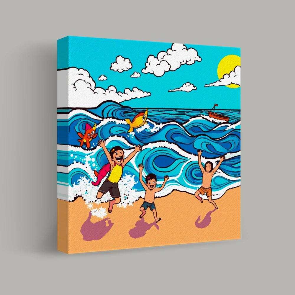 Ebb and Laughter — canvas