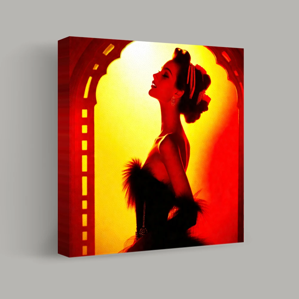 Silhouette of Elegance — canvas