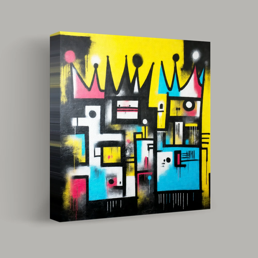 Crowns of Vibrant Geometry — canvas