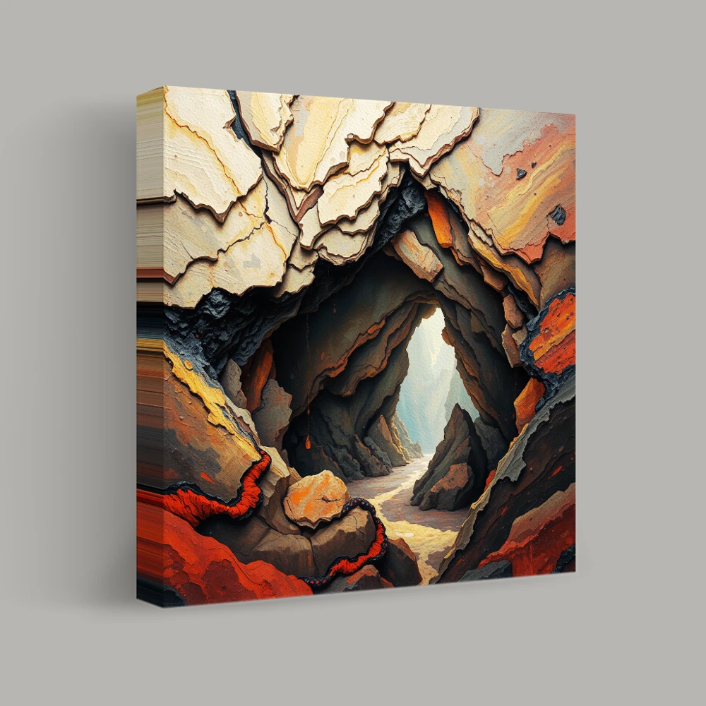 Il passaggio oltre la pietra — canvas