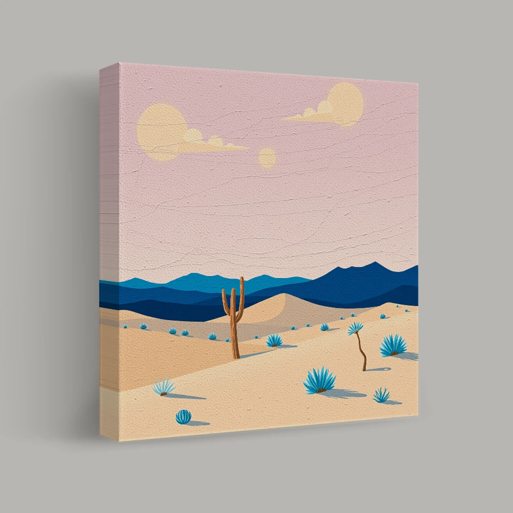 Desert Silence at Dusk — canvas