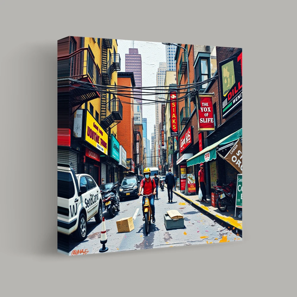 Vibrant Streets of the Metropolis — canvas