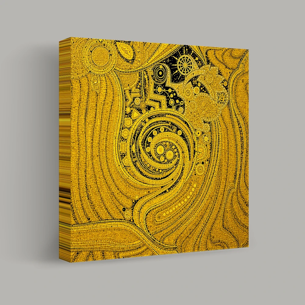 Reverie del Mandala a spirale — canvas