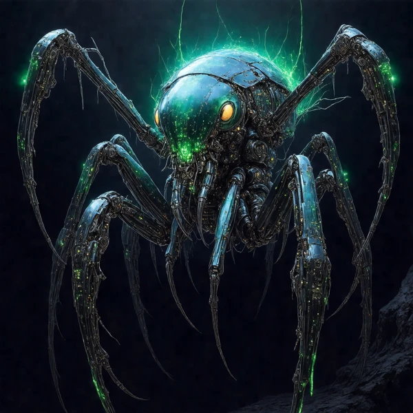 Mechanical Arachnid Awakens view 2