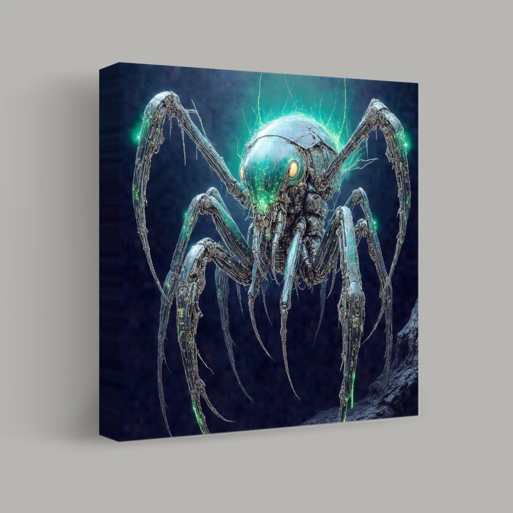 Mechanical Arachnid Awakens — canvas
