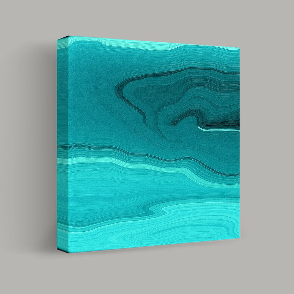 Waves of Azure — canvas