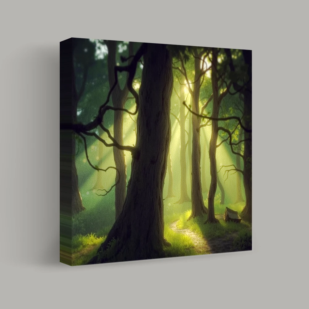 Enchanted Woodland Path — canvas