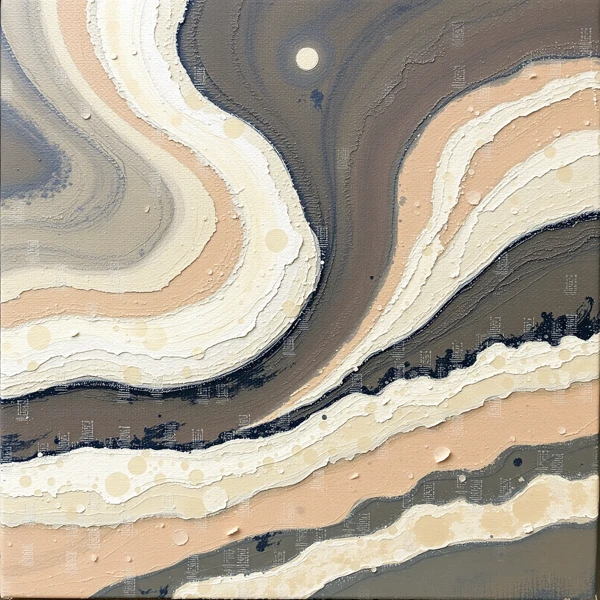 Swirling Sands Beneath a Pale Moon