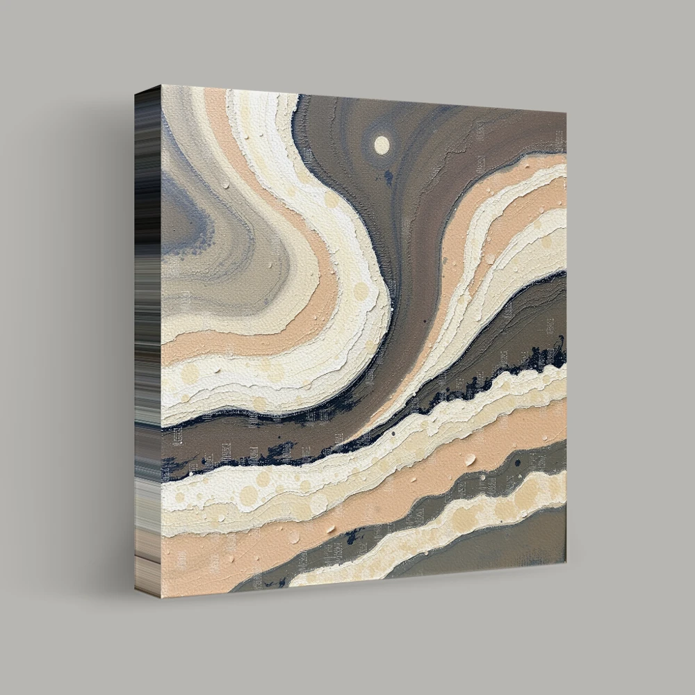 Swirling Sands Beneath a Pale Moon — canvas