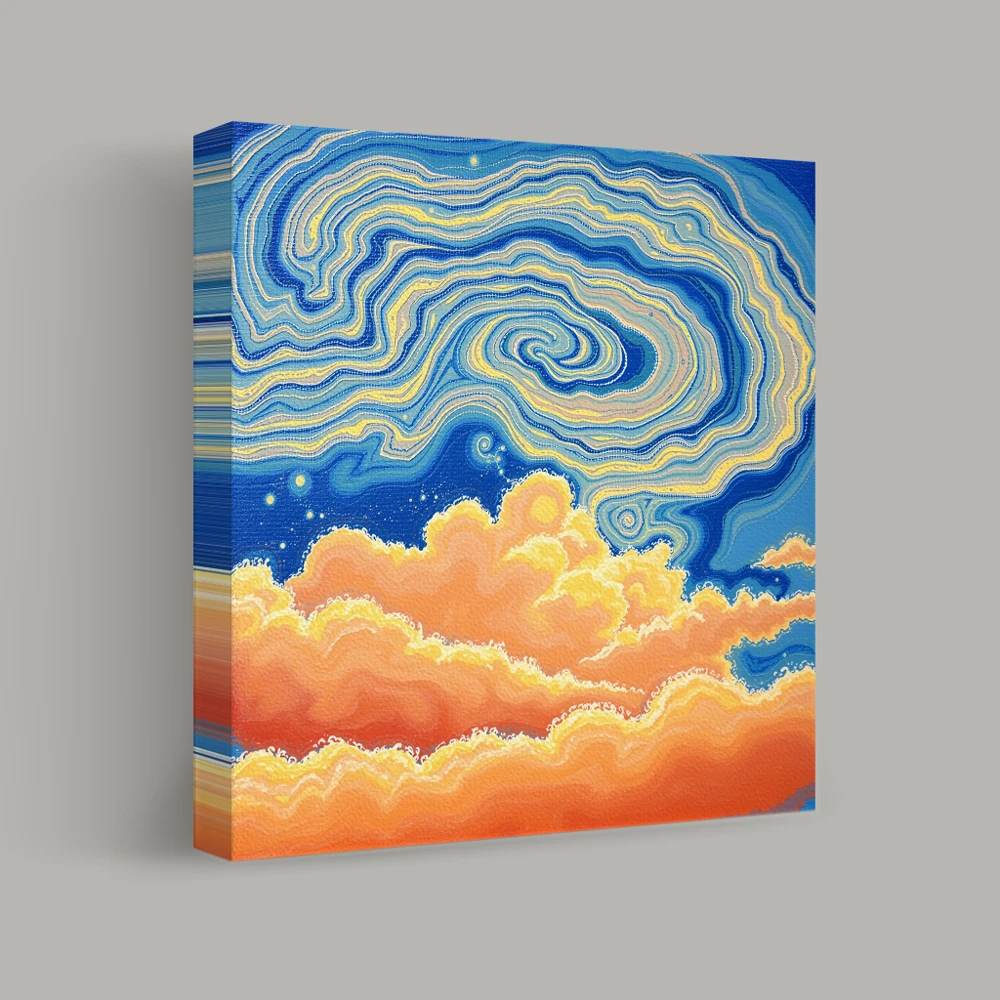 Celestial Whirlwinds — canvas