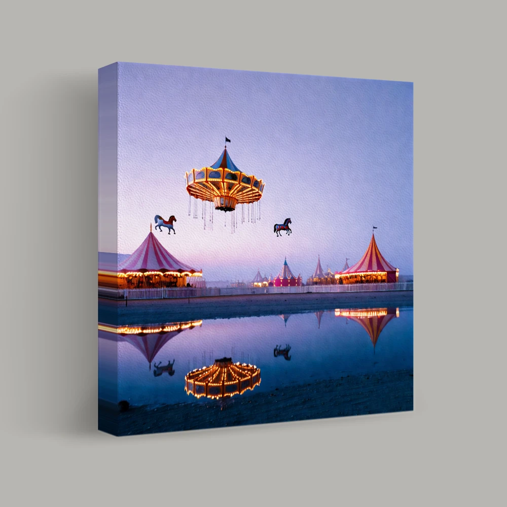 Whimsical Evening at the Fair — canvas