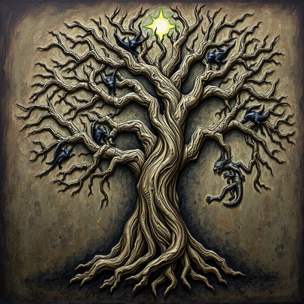 Enchanted Tree with Creatures view 2