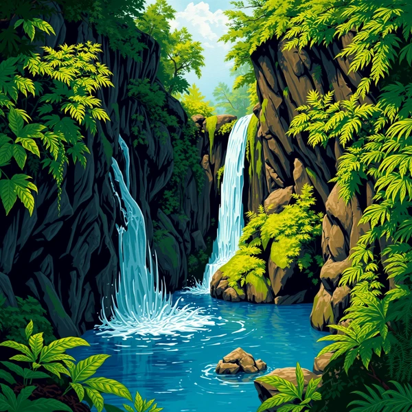 Cascade of Tranquility view 2