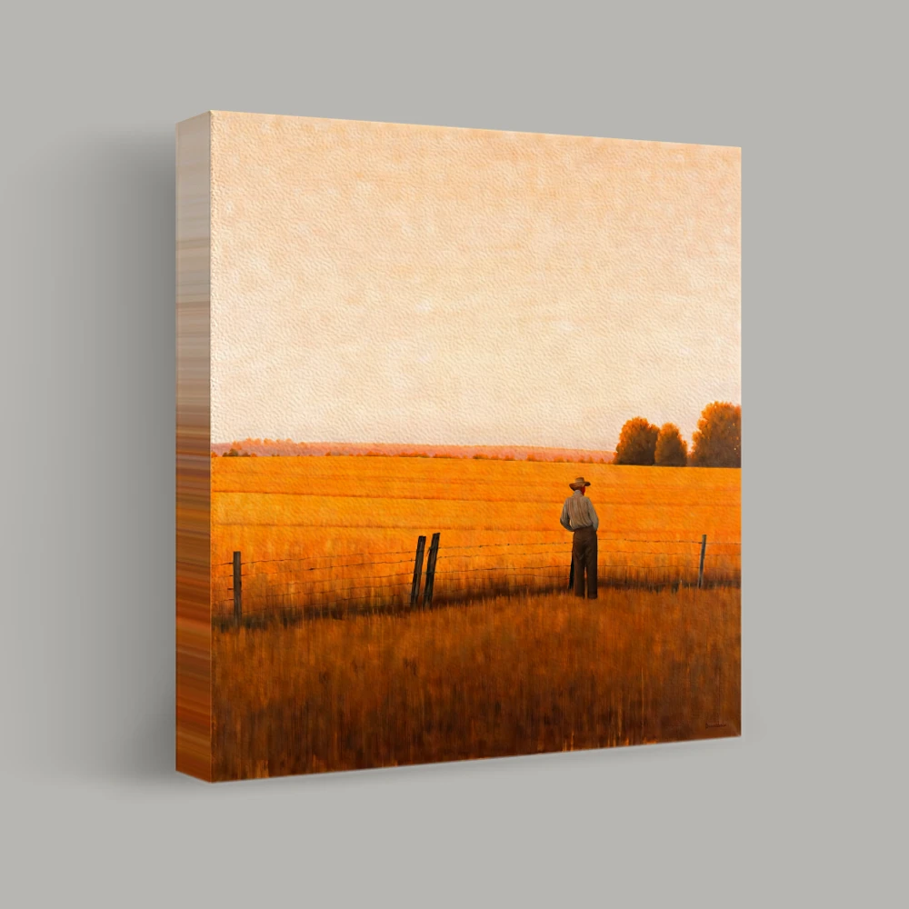 Solitude in the Golden Field — canvas