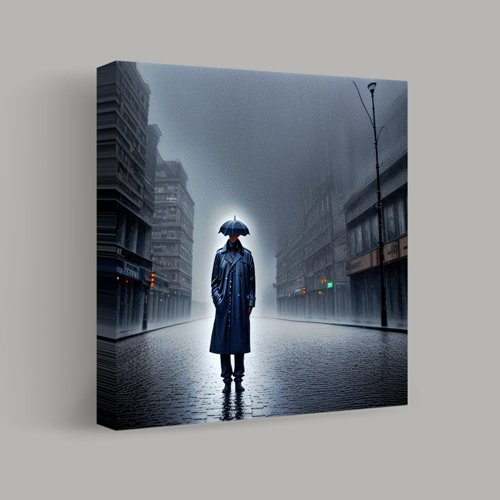 Solitude in the Storm — canvas