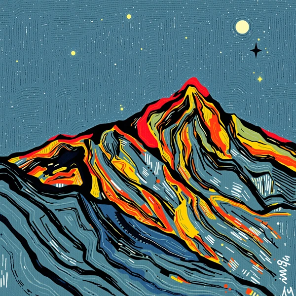 Starlit Peaks of Ember