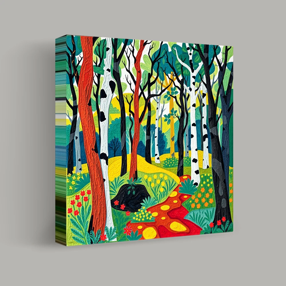 Pathway Through the Enchanted Grove — canvas