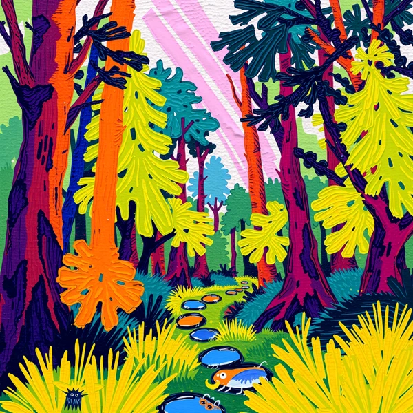 Journey Through the Neon Forest