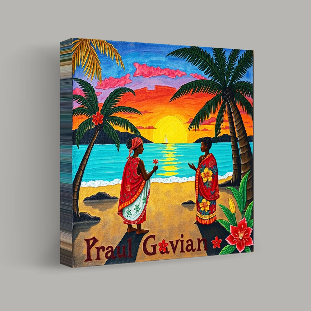 Sunset Conversations — canvas