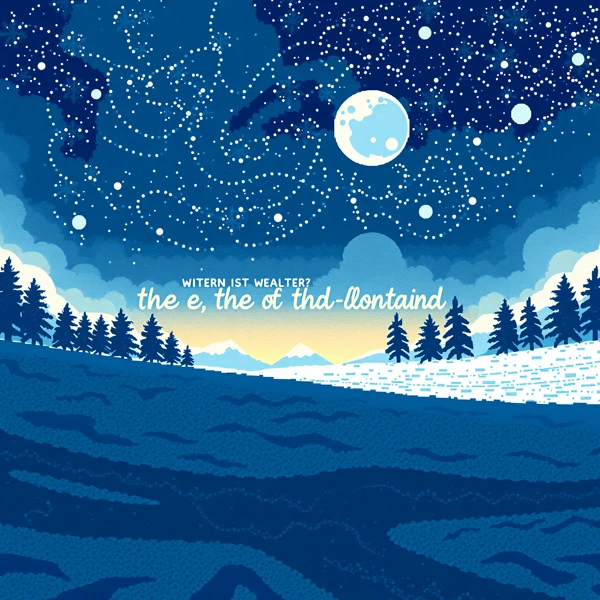 Starry Winter Landscape