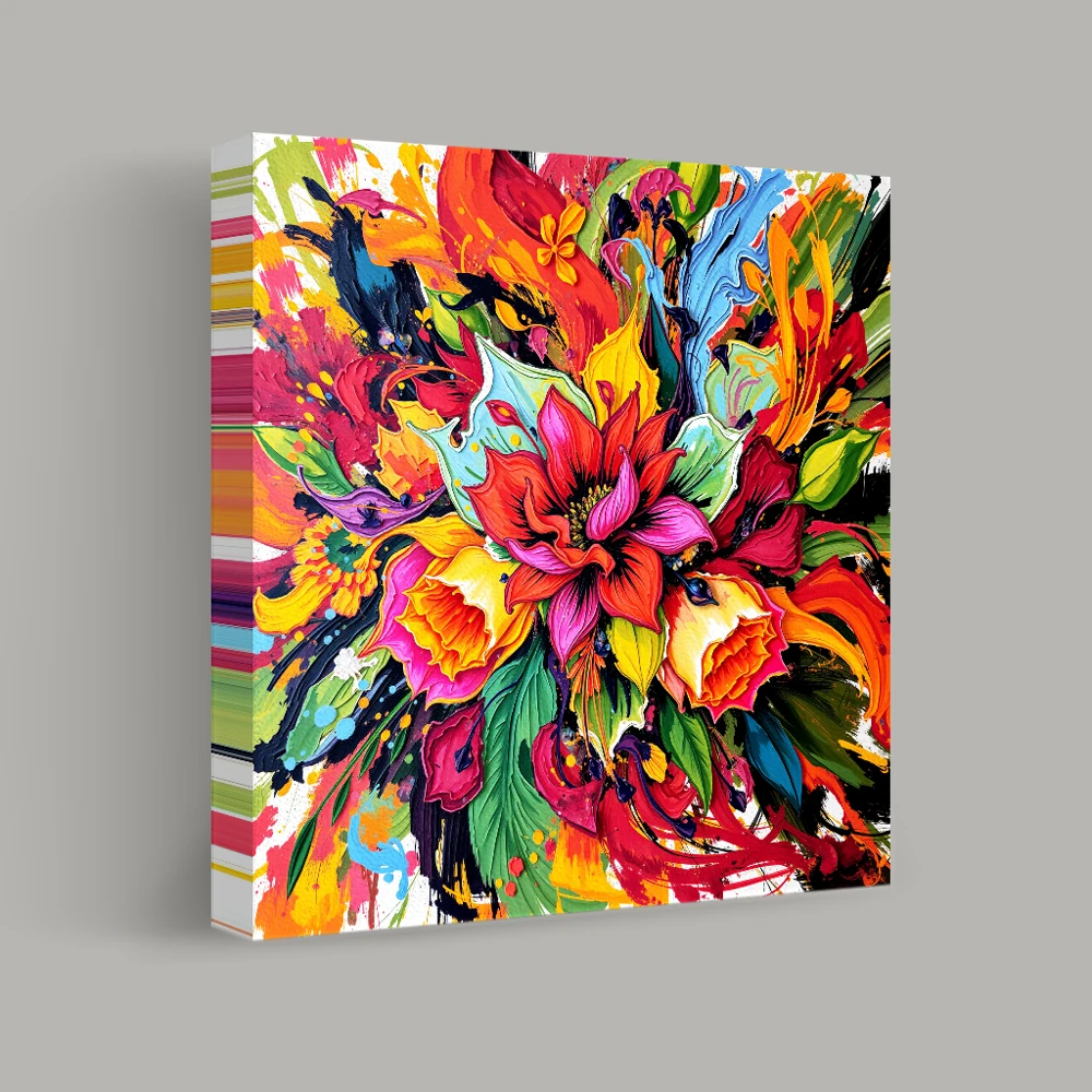 Vibrant Symphony of Petals — canvas