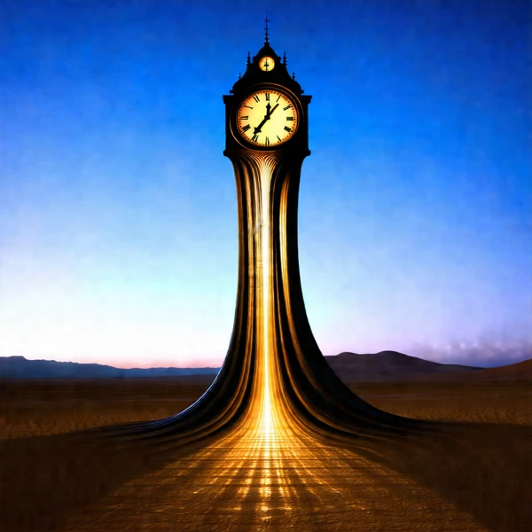 Time Melts at Sunset