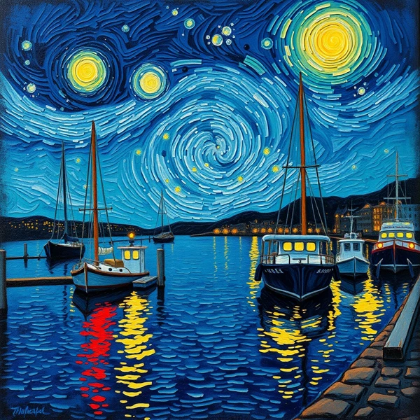 Nightfall on the Harbor