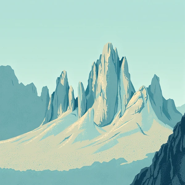 Majestic Peaks in Stillness