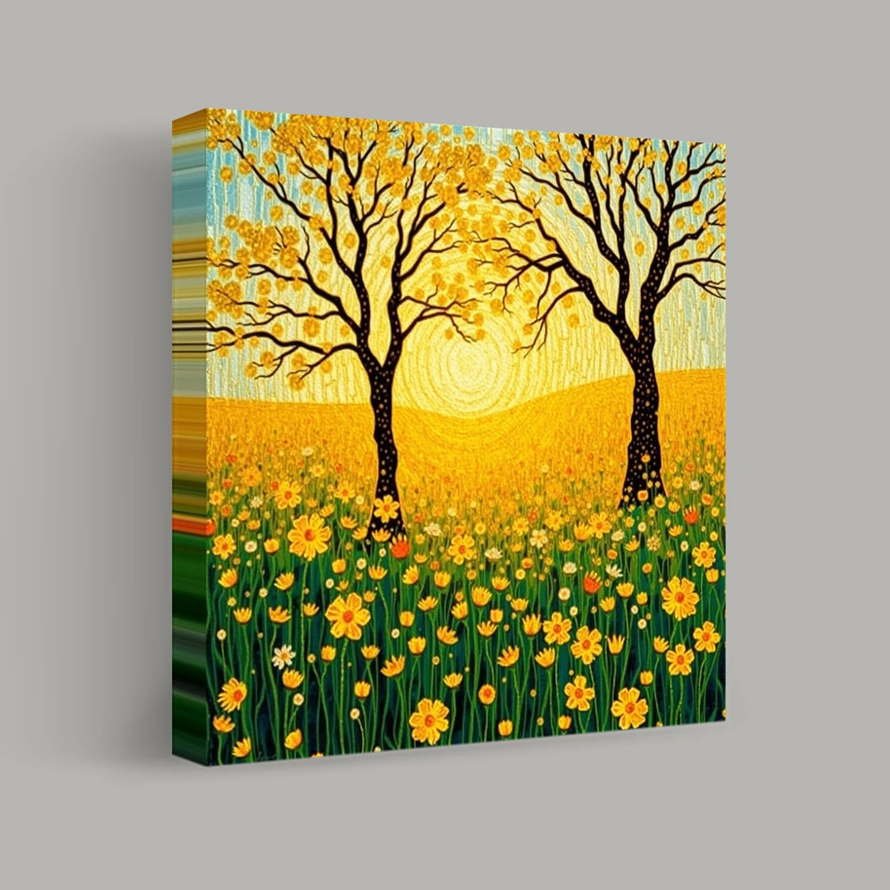 Sunlit Harmony of Seasons — canvas