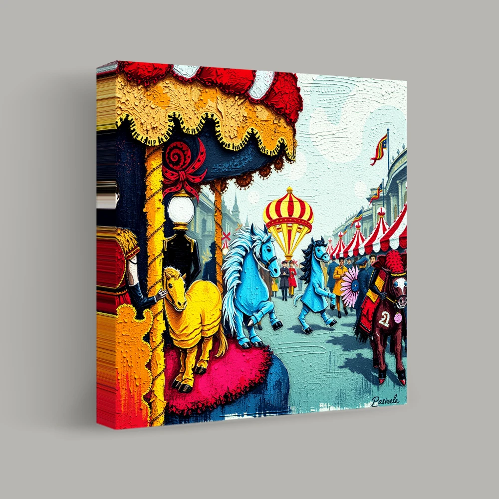 Carousel of Vibrant Dreams — canvas