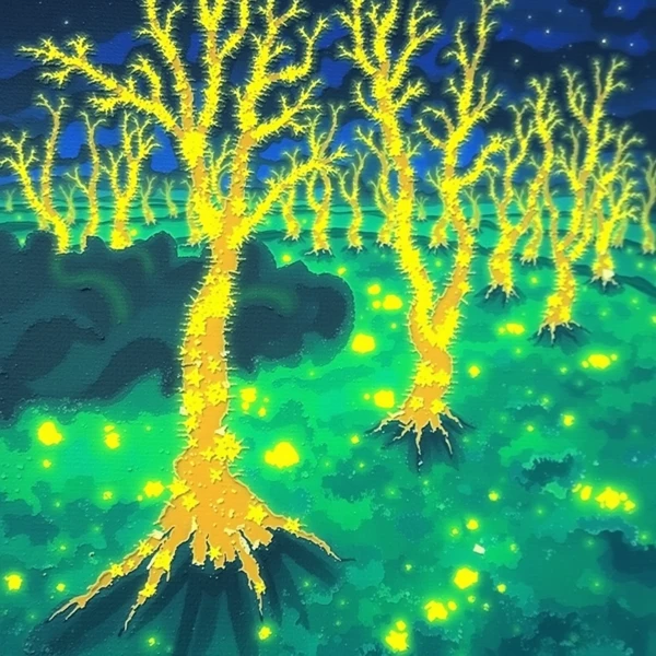 Luminous Forest of Night