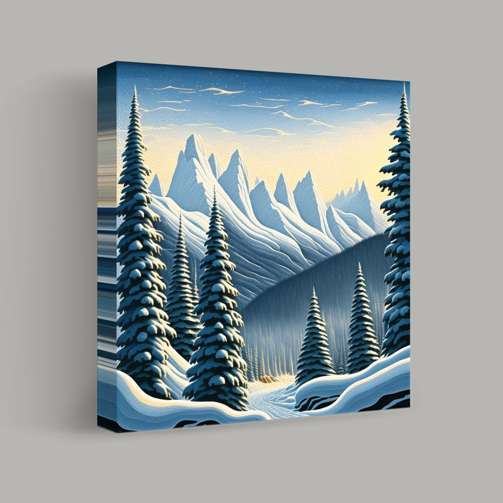 Winter's Silent Guardians — canvas