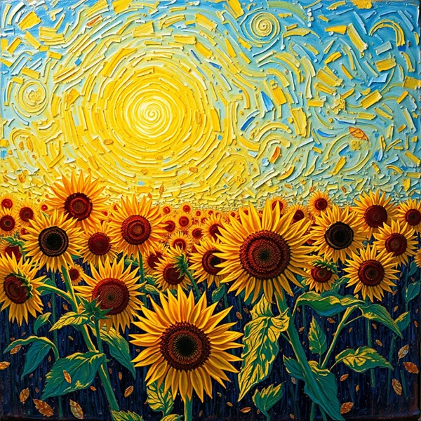 Sunlit Symphony of Sunflowers