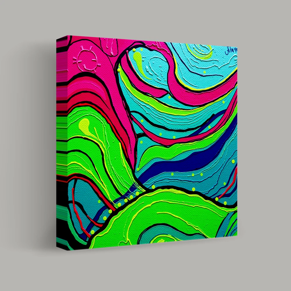 Vivid Currents — canvas