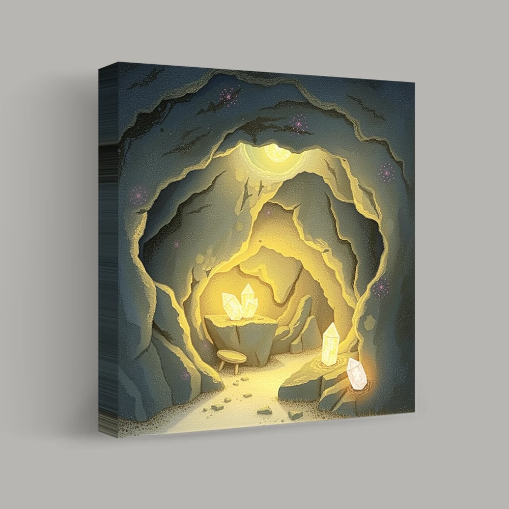 Höhle der schimmernden Geheimnisse — canvas