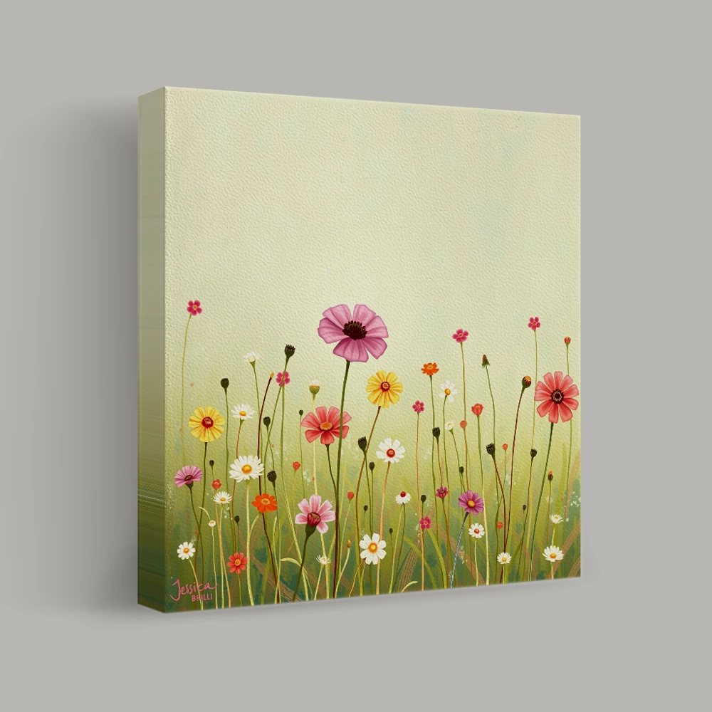 Blossoms Under a Soft Sky — canvas