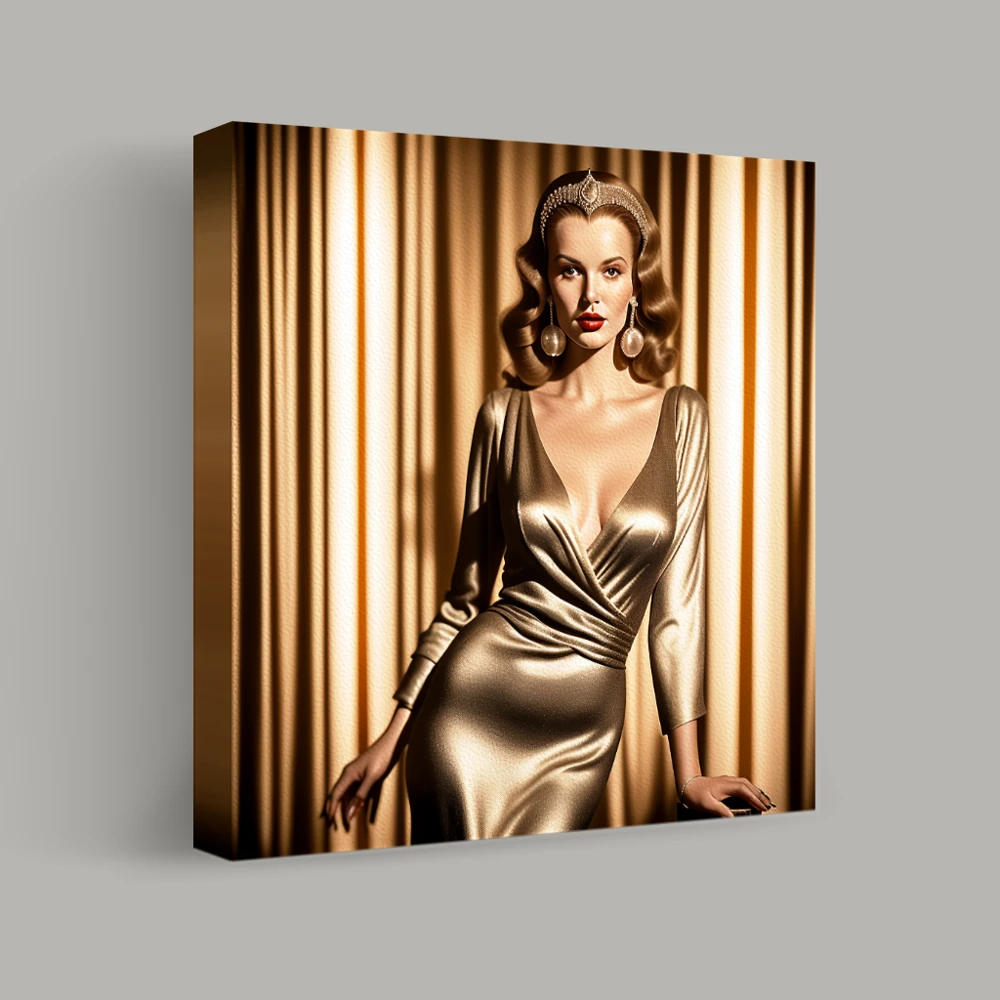 Glamour in Gold — canvas