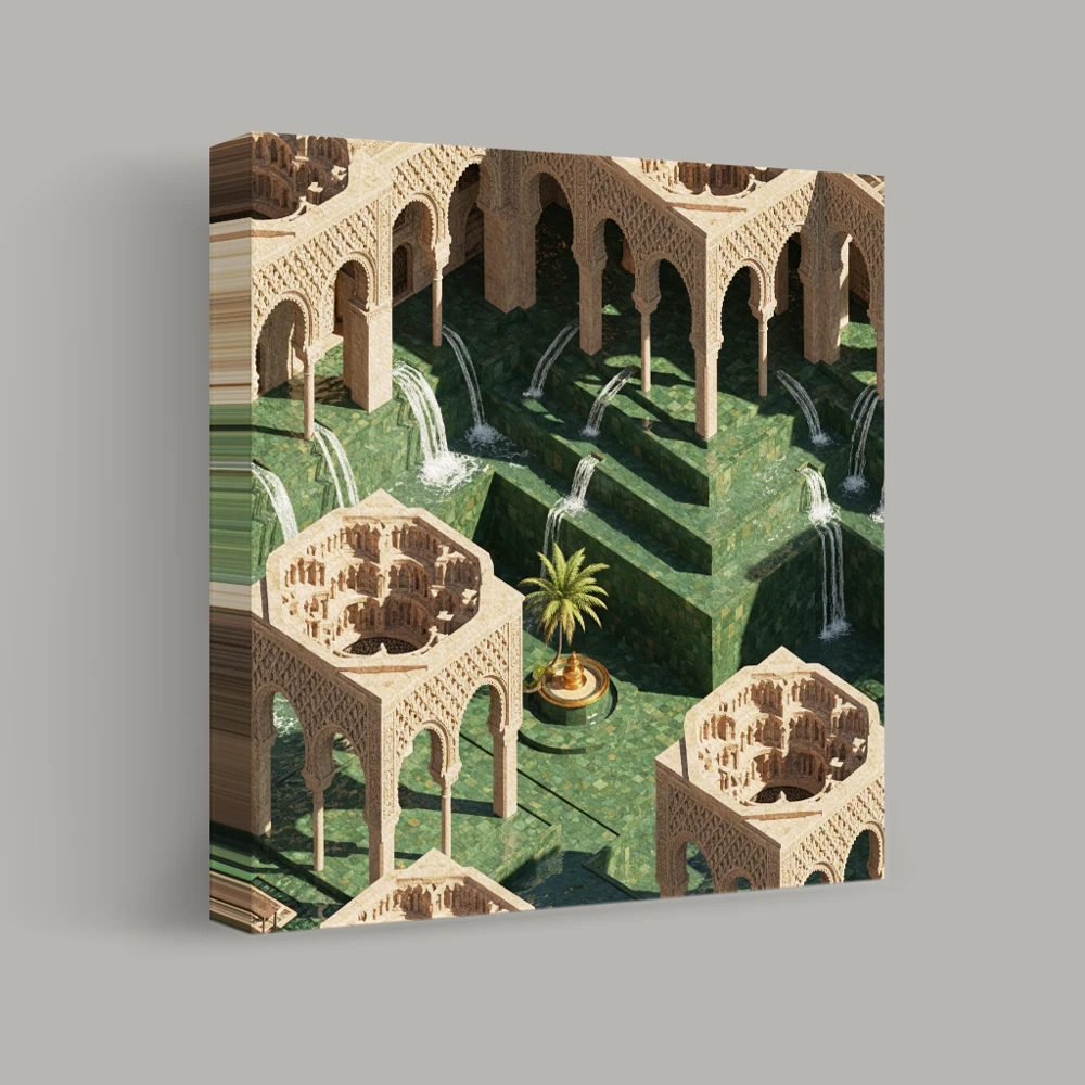 Intricate Architecture of Water — canvas
