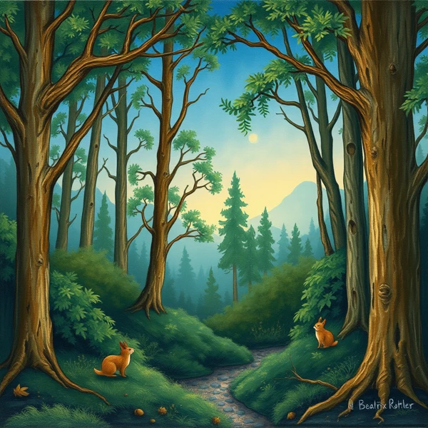 Enchanted Forest Dawn