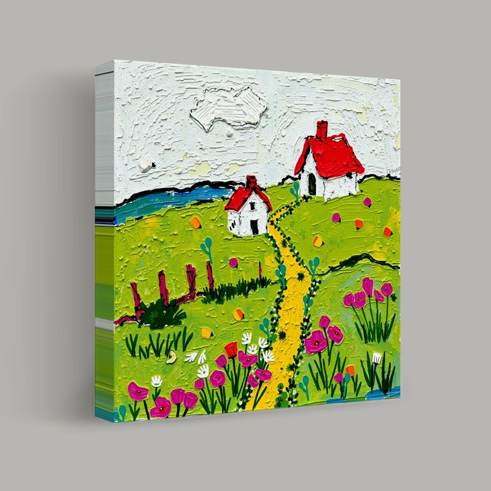 Paths of Colorful Serenity — canvas