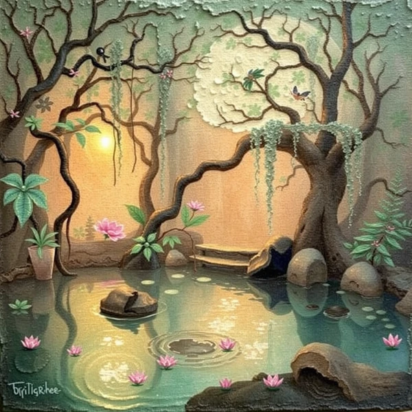 Whispering Waters in Enchanted Grove