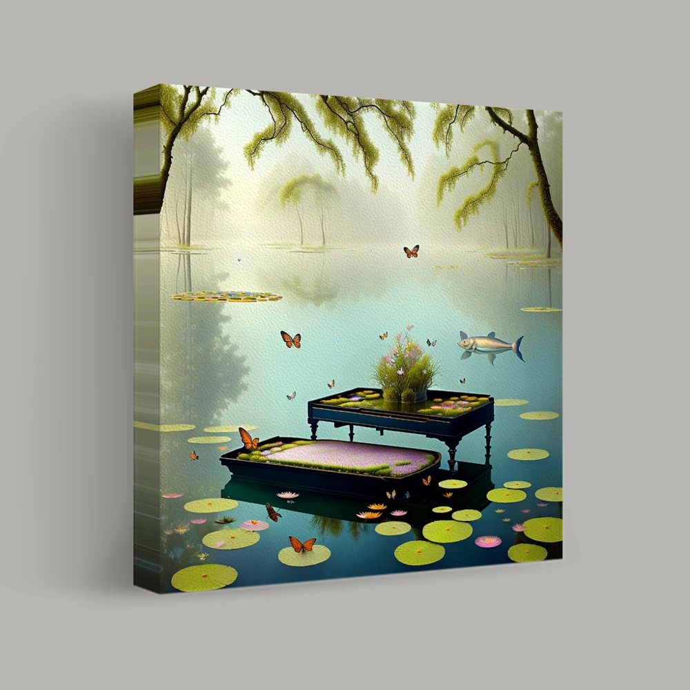 Tranquil Waterscape Dream — canvas