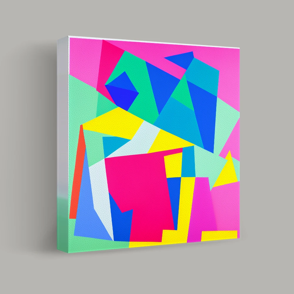 Geometric Vibrance — canvas