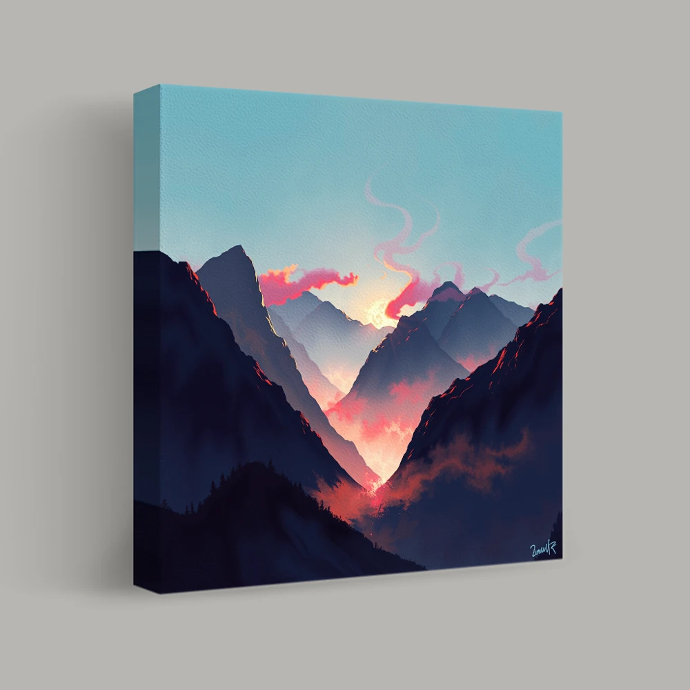 Sunlit Valley of Fire — canvas