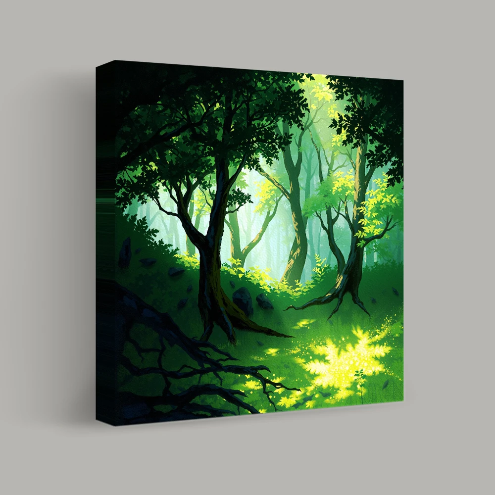 Dappled Light in the Forest — canvas